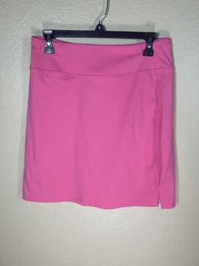 Pink Athletic Mini Skirt with Built-In Shorts – Size M Nylon Spandex Activewear